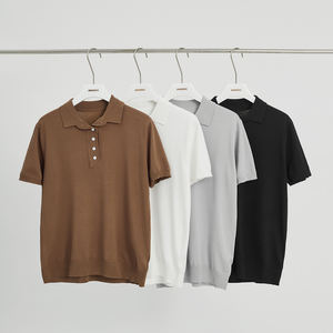 Camisa de Hombre Antiarrugas de Manga Corta, Nuevo Diseño de Verano a la Moda, Lona de Poliéster/Algodón de Secado Rápido, Color Sólido Cómodo - Product Image 5