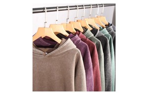 Sudadera con capucha de corte holgado, estilo desgastado, 360g, con logotipo personalizado bordado, precio de fábrica de Bangladesh y China - Product Image 5