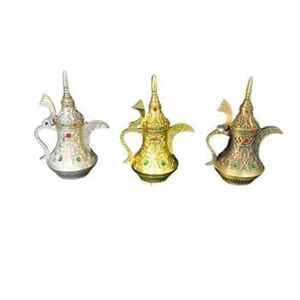 Cafetera Árabe Dallah Hecha a Mano, Tetera Tradicional Árabe de Acero Inoxidable, Cafetera de Oriente Medio para Uso Doméstico - Product Image 3