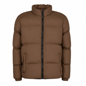 เสื้อแจ็คเก็ตพัฟเฟอร์ผู้ชายคุณภาพดีที่สุดสำหรับฤดูหนาว ผลิตจากโพลีเอสเตอร์ 100% ระบายอากาศได้ดี มีสไตล์ คอตั้ง ซิปหน้า - Product Image 5