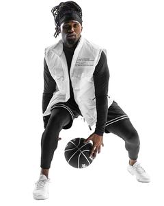 Shorts de basketball élégants pour hommes, taille élastique, pour l'été, décontractés, séchage rapide, respirants, tissu imperméable pour le sport, la remise en forme, la salle de sport - Product Image 3