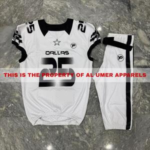 Ensemble d'uniformes de football américain respirants à manches courtes personnalisés pour les jeunes et les hommes grandes tailles 2026 - Product Image 2