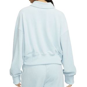 Sudaderas de algodón 100% de talla grande para mujer, sudaderas de manga larga con hombros caídos para Otoño Invierno Primavera Verano - Product Image 4