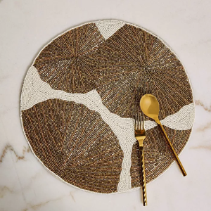 <b>Beaded</b> <b>Placemats</b> Set Mats & Pads Luxury Hand <b>Beaded</b> <b>Placemat</b> Most Selling <b>Beaded</b> <b>Placemats</b> - Product Image 1