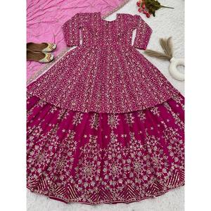 Designer <b>Wedding</b> Apparel Party Wear <b>Top</b> Bottom Dupatta - Product Image 3