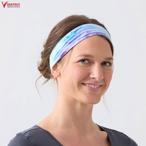 Custom Sport <b>Headband</b> Tennis Cycling Cooling Wicking Breathable Sweat Absorbing Printed <b>Headbands</b> Sweatband - Product Image 2