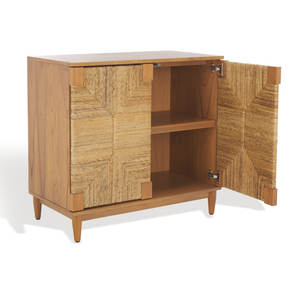 Mesita de noche de 2 puertas elegante herramienta de torneado mesita de noche con diseño único - Product Image 6