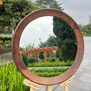 กระจกติดผนังไม้แบบบางสำหรับตู้เสื้อผ้าแบบวอล์คอิน เหมาะสำหรับร้านบูติกแฟชั่น จัดเก็บสินค้า ขายส่ง ใช้เป็นอุปกรณ์เสริมสำหรับแขวนกระจก - Product Image 5