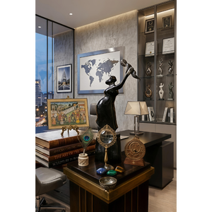 Escultura Artesanal Moderna de Madre e Hijo en Cuerno, Estilo Orissa, para Decoración del Hogar, Sala de Estar, Mesa, Ecológica, Nueva - Product Image 2