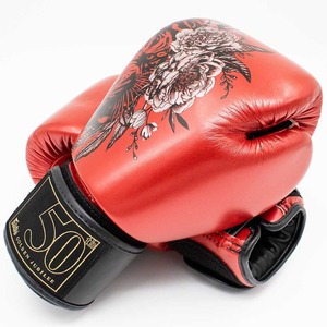 ถุงมือชกมวย Fairtex ลายดอกไม้แบบกำหนดเอง ถุงมือชกมวยสำหรับฝึกซ้อมระดับมืออาชีพ ถุงมือชกมวยหนังแท้สำหรับคิกบ็อกซิ่ง - Product Image 1
