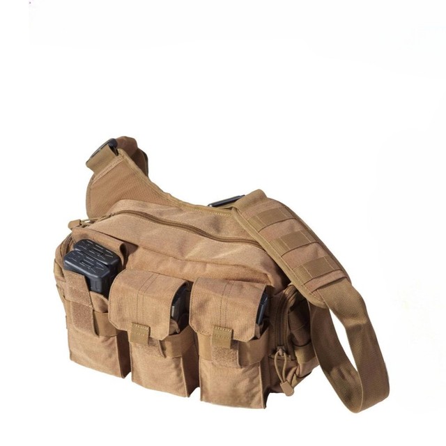 Durable Waterproof Fashion Tactical Shoulder Bag with Zipper Closure Multi-Compartment Design for Men Made in Vietnam