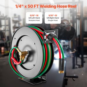 Avvolgitubo Retrattile per Saldatura da 1/4 di Pollice x 50 Piedi, Grado R Doppio, per Montaggio a Soffitto/Parete, Resistente, Max 300 PSI, Attrezzatura per Saldatura ad Ossigeno - Product Image 3