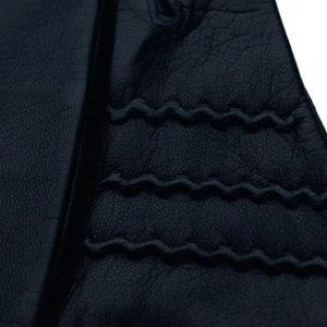 Guantes de cuero para bicicleta, hasta la muñeca, transpirables, estilo retro, con pantalla táctil, uso diario, primavera, otoño, sin forro, color negro - Product Image 5