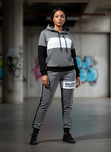 Survêtement unisexe en polyester/spandex, imprimé, décontracté, style streetwear, deux pièces, sweat à capuche et pantalon de jogging, vente en gros, fabricant OEM, fournisseur - Product Image 5