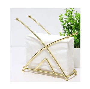 crafted metal napkin holder stylish tabletop utility for graceful dining arrangements and refined home comfort - Product Image 1
