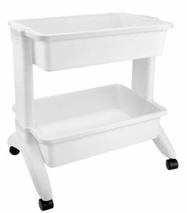 Modern Plastic Shelving <b>Rack</b> With Wheel Organizer Stand Multipurpose Plastic <b>Rack</b> <b>Storage</b> Shelf Unit - Product Image 3