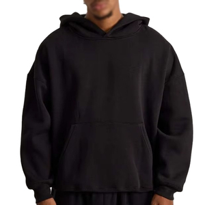 Sweat à capuche pour homme en coton 100% imprimé de qualité supérieure, sweat à capuche personnalisé, motif uni, polaire d'hiver, sweat à capuche écologique - Product Image 3
