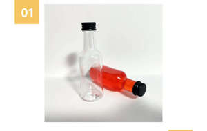 Botellas de Licor de Vodka Transparentes Personalizables con Serigrafía, Mini Botellas de Alcohol Vacías con Tapa de Rosca, Cartones de Cerveza de Plástico PET de 50 ml - Product Image 3