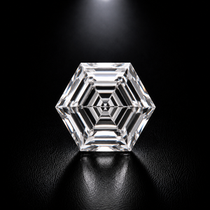 Diamante Suelto Cultivado en Laboratorio, Corte Hexagonal, de la Mejor Calidad, Color Blanco Brillante, Corte Excelente, Gema Premium para Joyería Fina - Product Image 1