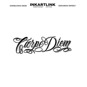 สติกเกอร์สักลาย INKARTLINK Carpe Diem ลายตัว<span class=keywords><strong>อักษร</strong></span>ชิคาโน่ คำคม สมุนไพร ติดทนนาน 15 วัน <span class=keywords><strong>สัก</strong></span>ลายกึ่งถาวรสำหรับแขน ขายส่ง - Product Image 4