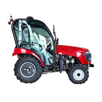 Tracteur agricole à roues 4x4 Legendary70HP avec cabine climatisée, système hydraulique robuste, capacité de levage élevée et puissance de travail élevée