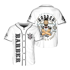 Proveedor Mayorista de Camisetas Sublimadas para Barbería, Ropa de Salón con Estampado Personalizado, Alta Calidad, Nueva Llegada 2026 - Product Image 6