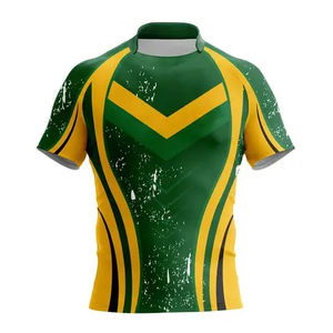 Vêtements de rugby respirants imprimés sur mesure, anti-transpiration, UPF 50, maillot de rugby pour l'entraînement et les matchs, qualité supérieure - Product Image 1