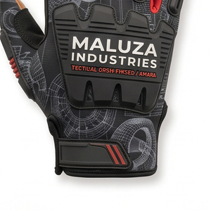 Custom Industrial Mechanic <b>Gloves</b> Flexible Anti Wear Padded Grip Breathable Touchscreen <b>Moisture</b>-Wicking Polyester Hand - Product Image 3