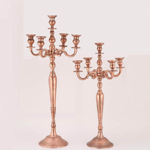 Hot Selling Eco-Friendly Metal Pillar Handmade Candelabra <b>Candle</b> Holders Table Centerpiece Stand Wedding Center Floor Decor - Product Image 1