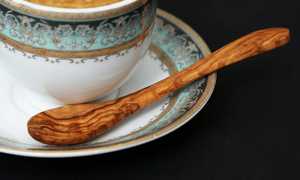 Handcrafted Olive Wood Coffee Scoop | <b>Small</b> Tea & Sugar <b>Spoon</b> | Natural Wooden Espresso <b>Spoon</b> - Product Image 5