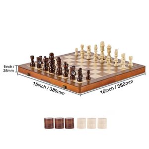 Set da Gioco Portatile di Scacchi e Dama, Regalo per Viaggi in Famiglia con Accessori Portatili - Product Image 6