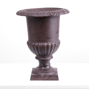 Urna de Jardín de Metal de Estilo Tradicional con Diseño Acanalado, Tallada a Mano, para Flores o Plantas Verdes - Product Image 2