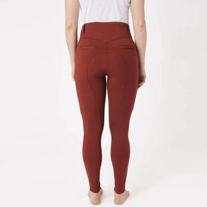 Pantalon d'équitation pour femme avec assise intégrale en silicone, fabriqué au Pakistan - Product Image 2