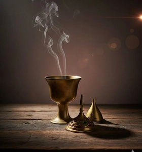 Elegante Quemador de Incienso Metálico Religioso para Oud Árabe - Ecológico y Duradero, de Alta Calidad, Esencial para el Hogar - Product Image 4