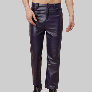 Pantalons en cuir légers, nouveau design, en promotion, vente en ligne, grandes tailles, logo et taille personnalisés pour hommes - Product Image 1