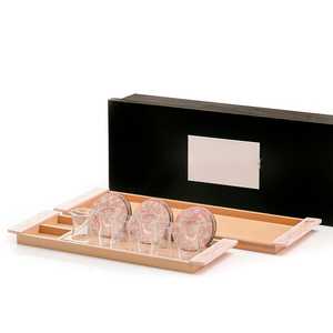 Plateau de service en nacre au design moderne avec assiettes à thé, rectangulaire, écologique, compatible lave-vaisselle, pour usage domestique, vaisselle et assiettes - Product Image 2