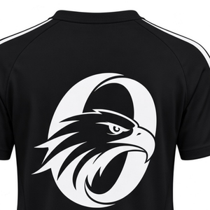 Maillot de cheerleading noir et blanc à manches courtes, vêtements de sport personnalisés pour équipe, maillot de sport, uniforme d'entraînement et de performance pour cheerleading - Product Image 6