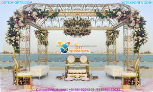 Mandap de mariage en bois d'extérieur, style rustique, Chicago, USA, nouveau mandap de mariage en bois de jardin, design suisse - Product Image 6