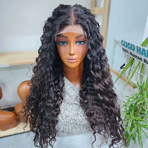 Pelucas de cabello humano con textura hermosa, cabello virgen vietnamita y birmano rizado, súper doblemente tramado, largo, con encaje HD. - Product Image 1