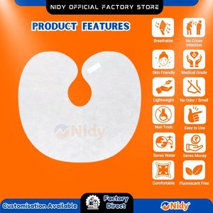 Nidy Unisex Disposable Waterproof PP Material <b>Apron</b> (VLCR Type) Square Knot Design Lightweight Kids Hygiene Protection Bathing - Product Image 2