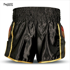 กางเกงมวยไทย MMA คิกบ็อกซิ่ง บ็อกซิ่ง สำหรับฝึกซ้อม คุณภาพสูง ผ้าไหมแคนวาส 100% เป็นมิตรกับสิ่งแวดล้อม ระบายอากาศได้ดี แห้งเร็ว มีเชือกผูก - Product Image 2