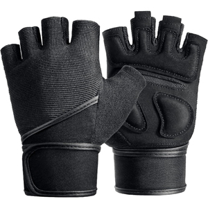 Customized Logo Leather High Quality Workout Fitness Gym Gloves Weightlifting Gloves for Men and Women Athletes for Sports Use - Product Image 1