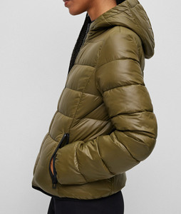 Lightweight Cotton Padded Warm Hooded Puffer Camouflage Waterproof High Quality Casual Hip Hop Style Plain Winter puffer <b>jacket</b> - Product Image 4