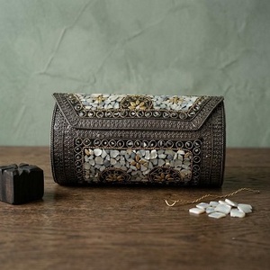 Sac à main en mosaïque de pierres rectangulaire moderne, écologique, fait main, pour femmes et filles, pour la décoration de mariage et les cadeaux - Product Image 3