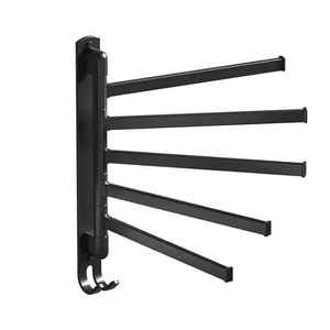 Premium Extendable <b>Paper</b> Towel Holder Wall Mounted Matte <b>Black</b> Under Cabinet Kitchen <b>Tissue</b> Roll Dispenser Silver - Product Image 5