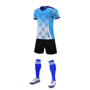 Maillot de football personnalisé pour hommes, sublimé, jaune et bleu marine, numéros d'équipe, short uni, respirant, séchage rapide, entraînement - Product Image 6