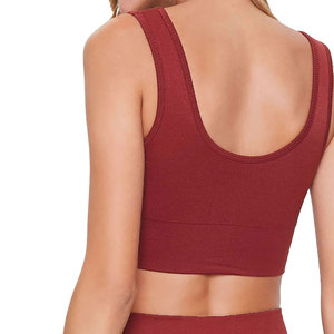 Solid Trader Athletic Activewear Gym Workout Fitness Yoga Stretch Flexible Body Hugging <b>Smart</b> Casual Neat Outfits Women Crop Top - Product Image 3
