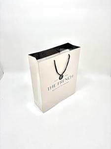 Sacs en papier kraft de luxe, imprimés sur mesure, écologiques, pour la promotion, emballages de vente au détail avec poignées en corde de coton, fond carré - Product Image 5