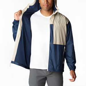 Concevez votre propre veste coupe-vent écologique, respirante, légère, 100% coton, pour homme, streetwear, imprimé, service OEM - Product Image 3