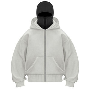 Sudadera con capucha de invierno de doble costura, 100% poliéster polar, ecológica, con logo personalizado, precio de fábrica, producción a granel en todo el mundo - Product Image 3